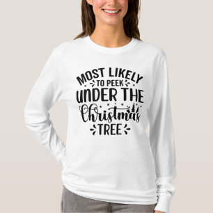 Flüchtige Blick unter dem Baum am wahrscheinlichs T-Shirt