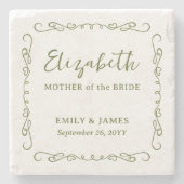 Flüchtige Doodle-Rahmen-Geschenke für Farbensehen Steinuntersetzer (Vorderseite)