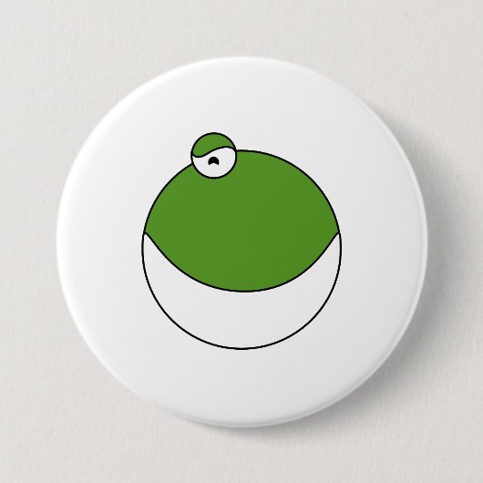 Flüchtige Froschfräsen Button (Vorderseite)