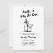 Flüchtige Hand ziehen Verbindung des Knotens Einladung (Vorderseite)