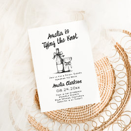 Flüchtige Hand ziehen Verbindung des Knotens Einladung