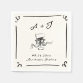 Flüchtige Händeschleife Serviette (Vorderseite)