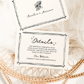 Flüchtige, handgezogene Doodles Einladung