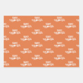 Flüchtige Hexe und Jack-o-Lanterns Halloween-Muste Geschenkpapier Set (Vorderseite 2)