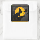 Flüchtige Hexenkleber Quadratischer Aufkleber (Tasche)