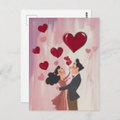 Flüchtige Liebe in der Luft Postkarte (Vorne/Hinten)