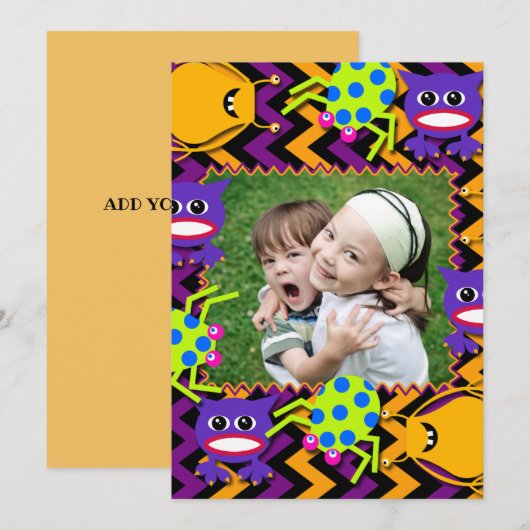 Flüchtige Monster-Fotokarte (Vorne/Hinten)