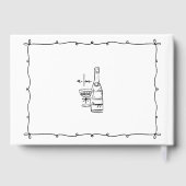 Flüchtige Retrohandkraut Gästebuch (Rückseite)