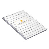 Flüchtige Streifen-goldenes Apple-Lehrer-Notizbuch Notizblock (Rechte Seite)