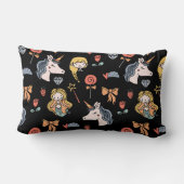 Flüchtige Träume und magische Kreaturen zweiseitig Lendenkissen (Rückseite)