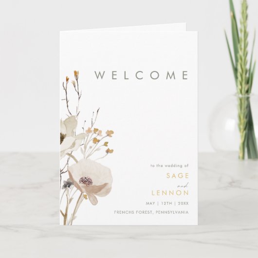 Flüchtige Wildblume Programm (Vorderseite)