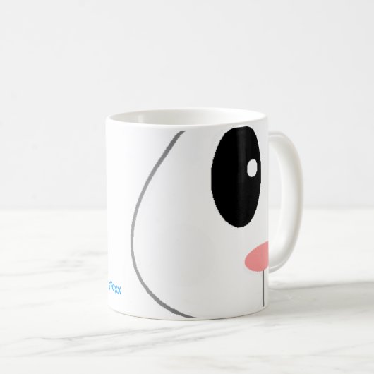 Flüchtiger Blick das Häschen! Kaffeetasse (VorderseiteRechts)