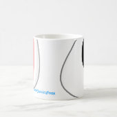 Flüchtiger Blick das Häschen! Kaffeetasse (Mittel)