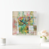 Flüchtiger Blick ein Boo IV Quadratische Wanduhr (Zuhause)