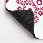 Flüchtiger Blick ein Boo-Rot Mousepad (Ecke)