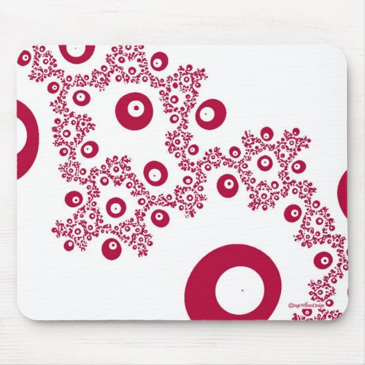 Flüchtiger Blick ein Boo-Rot Mousepad (Vorne)