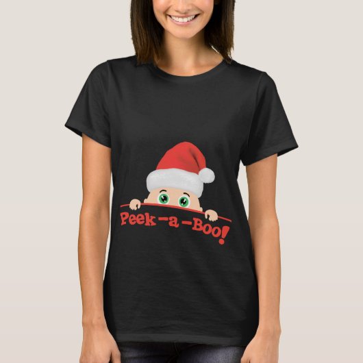 Flüchtiger Blick ein Boo-Weihnachten T-Shirt (Vorderseite)