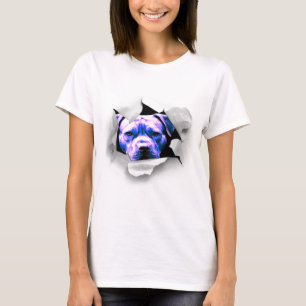 Flüchtiger Blick eine Boo-Grube Stier T-Shirt