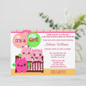 Flüchtiger Blick eine Boo MONSTER Einladung (Stehend Vorderseite)