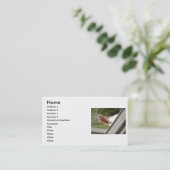 Flüchtiger Blick eine Booweißziege! Niedliche Visitenkarte (Stehend Vorderseite)