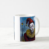 Flüchtiger Clown Kaffeetasse (VorderseiteRechts)