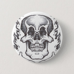 Flüchtiger Schädel Button