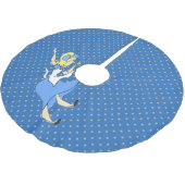 Flüchtiges Muster Märchenland-fallendes Alices Polyester Weihnachtsbaumdecke (Schrägansicht)