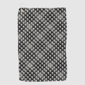 Flüchtiges Schädel-Muster Golfhandtuch (Vorderseite)