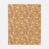 Flüchtiges Seepferd-und Anker-Muster Fleecedecke (Vorderseite)