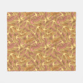 Flüchtiges Seepferd-und Anker-Muster Fleecedecke (Vorderseite (Horizontal))