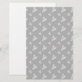 Flüchtiges Segelboot-Muster Briefpapier (Vorne/Hinten)