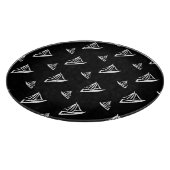 Flüchtiges Segelboot-Muster Schneidebrett (Ecke)