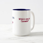 Flüchtling vom Trumpf Zweifarbige Tasse (VorderseiteRechts)