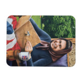 Flüchtlinge aus England 1975 Magnet (Horizontal)