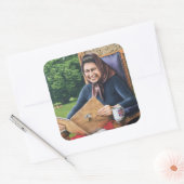 Flüchtlinge aus England 1975 Quadratischer Aufkleber (Umschlag)