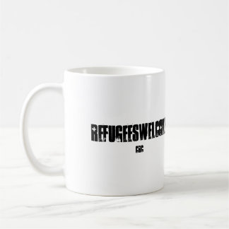 Flüchtlinge begrüßen Tasse