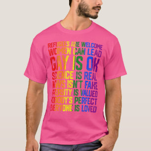 Flüchtlinge sind willkommen Wissenschaft ist real  T-Shirt