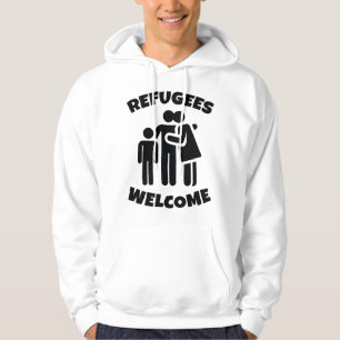 Flüchtlinge willkommen hoodie