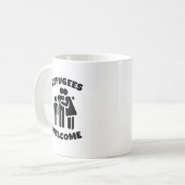 Flüchtlinge willkommen kaffeetasse (Vorderseite Links)