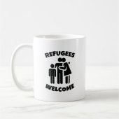 Flüchtlinge willkommen kaffeetasse (Links)