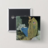 Flüchtlings-Erntedank Button (Vorne & Hinten)