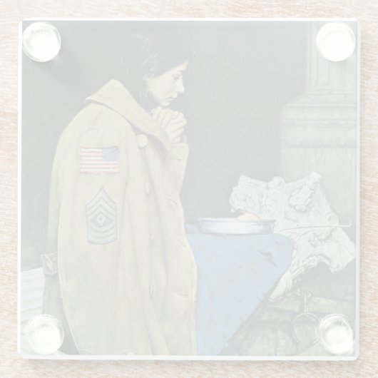 Flüchtlings-Erntedank Glasuntersetzer (Rückseite)