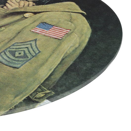 Flüchtlings-Erntedank Schneidebrett (Ecke)