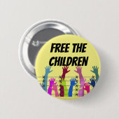 Flüchtlings-Kinderknopf Button (Vorne & Hinten)