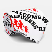 Flüchtlings-Willkommen holen Ihre Familien Krawatte (Gerollt)