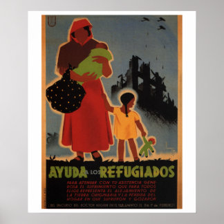 Flüchtlingshilfe (1938)_Propaganda-Poster Poster