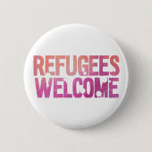 Flüchtlingswillkommen Button (Vorderseite)