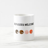 Flüchtlingswillkommen Kaffeetasse (Mittel)