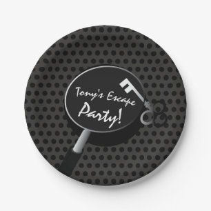 Fluchtparty-Zubehör Pappteller