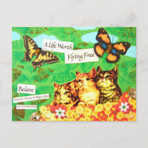 Fluchttraum - Vintag Postkarte